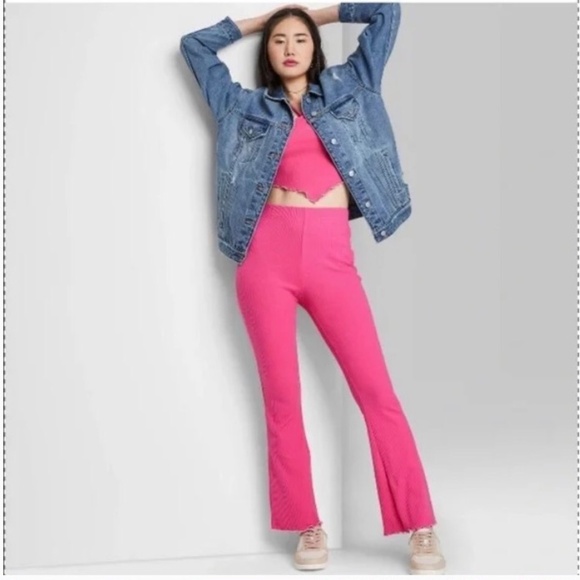 New Wild Fable Women Flare Pants Size medium - Picture 3 of 10